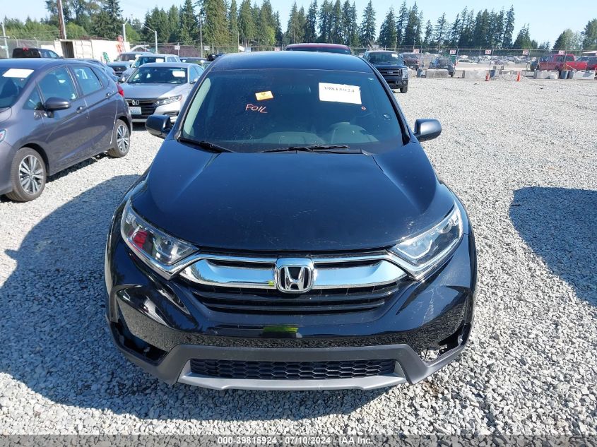 2017 Honda Cr-V Lx VIN: 2HKRW6H34HH209201 Lot: 39815924