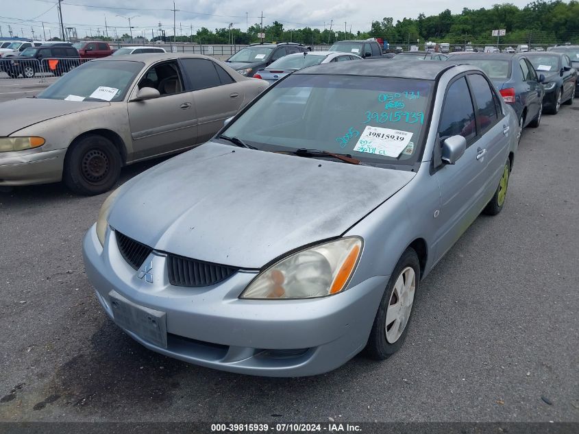2005 Mitsubishi Lancer Es VIN: JA3AJ26E45U029970 Lot: 39815939