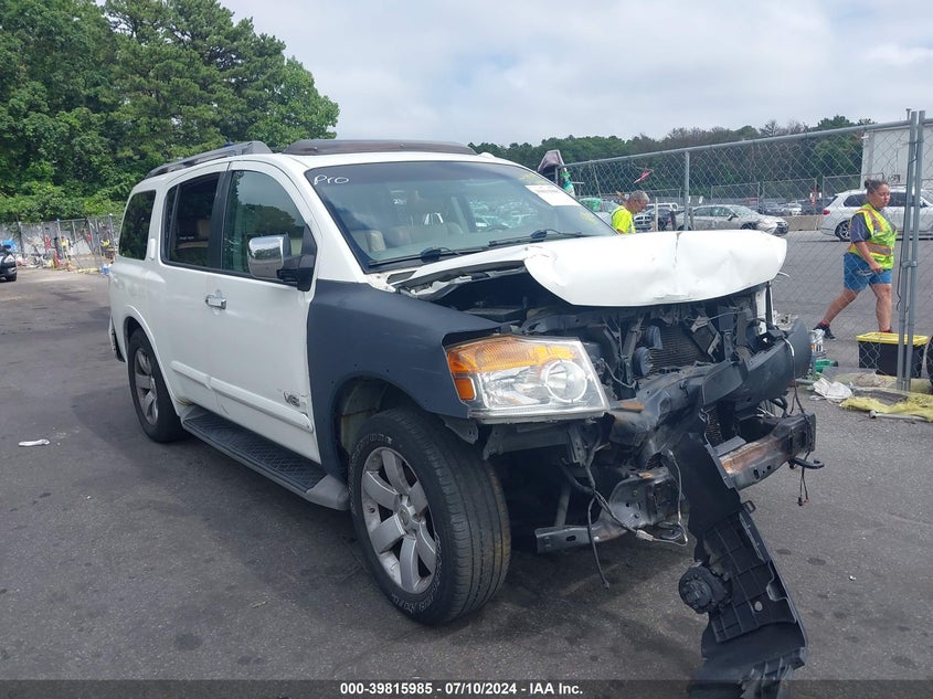 2008 Nissan Armada Se/Le VIN: 5N1AA08C18N616378 Lot: 39815985