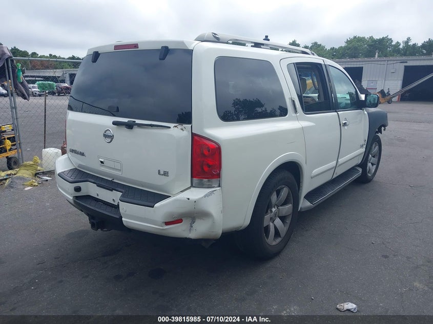 2008 Nissan Armada Se/Le VIN: 5N1AA08C18N616378 Lot: 39815985