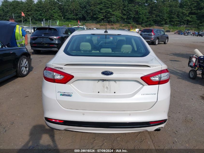 2016 Ford Fusion Energi Titanium VIN: 3FA6P0SU4GR357400 Lot: 39816024