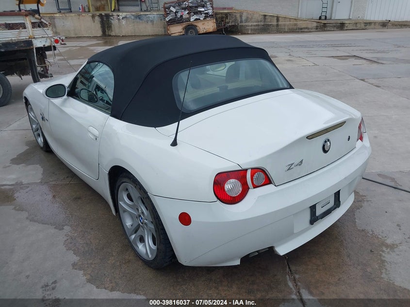 2005 BMW Z4 3.0I VIN: 4USBT53505LU11080 Lot: 39816037