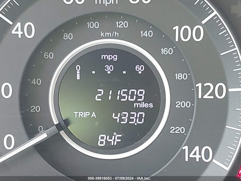 2014 Honda Cr-V Exl VIN: 2HKRM4H74EH713501 Lot: 39816053