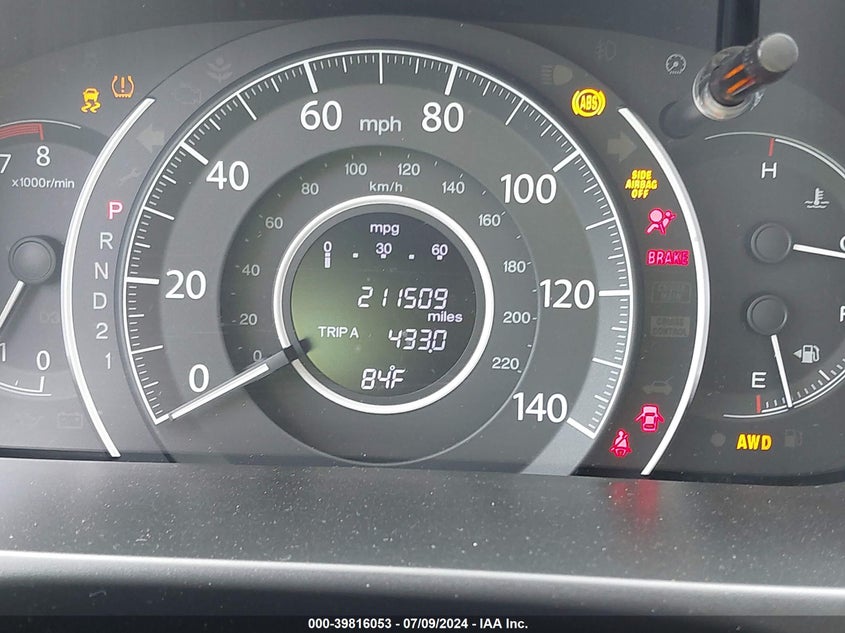 2014 Honda Cr-V Exl VIN: 2HKRM4H74EH713501 Lot: 39816053