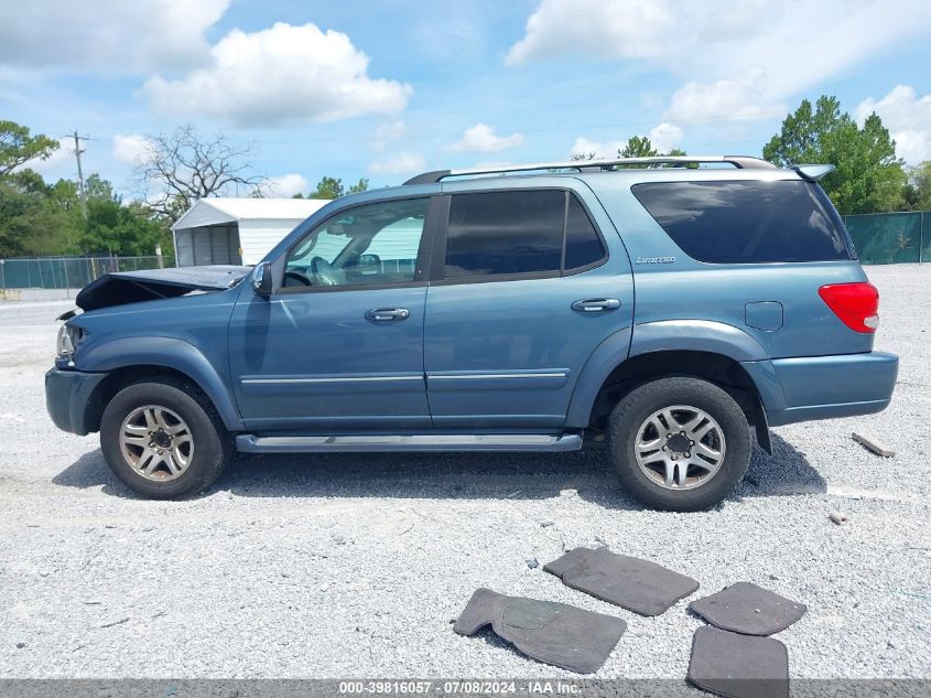 2007 Toyota Sequoia Limited V8 VIN: 5TDZT38A67S290815 Lot: 39816057