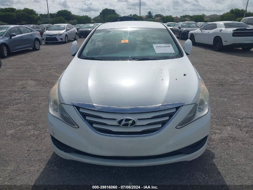 2014 Hyundai Sonata Gls VIN: 5NPEB4ACXEH881199 Lot: 39816060