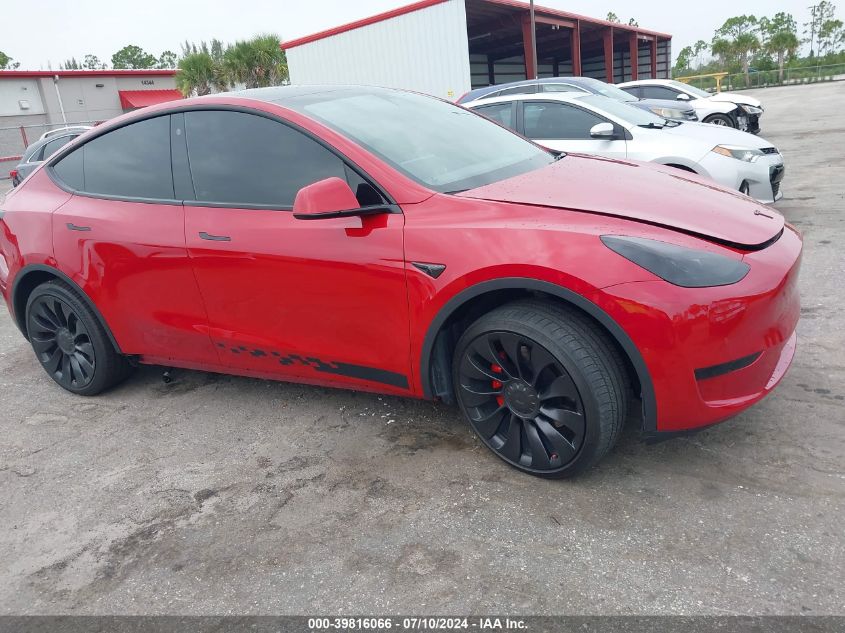 2022 Tesla Model Y VIN: 7SAYGDEF9NF460451 Lot: 39816066