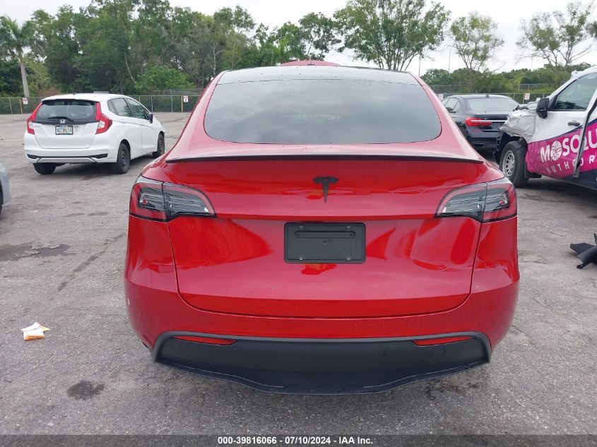 2022 Tesla Model Y VIN: 7SAYGDEF9NF460451 Lot: 39816066