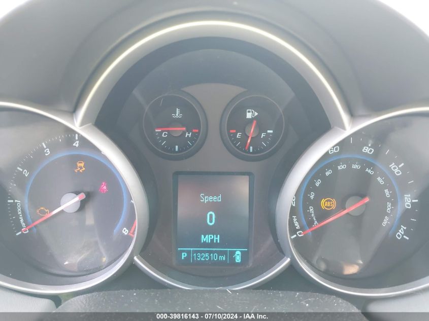 2012 Chevrolet Cruze Lt VIN: 1G1PF5SC1C7314701 Lot: 39816143