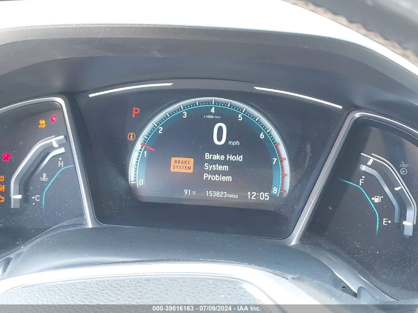 2018 Honda Civic Ex-L VIN: JHMFC1F7XJX010067 Lot: 39816163