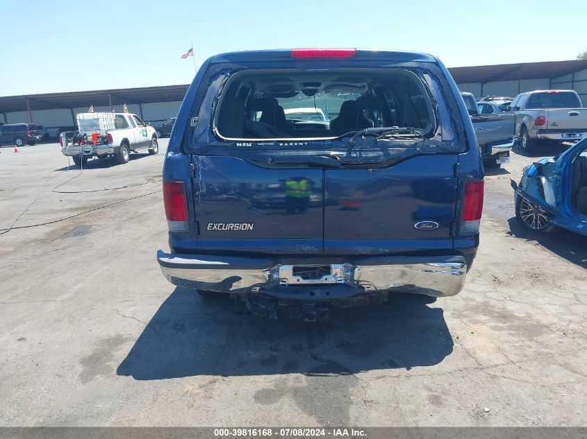 2002 Ford Excursion Xlt VIN: 1FMSU41F72EB07913 Lot: 39816168