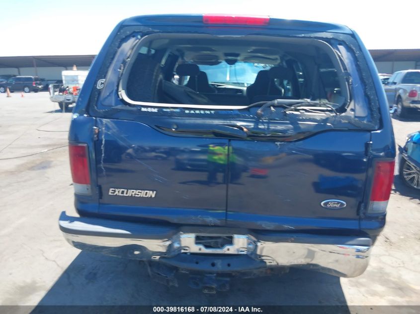 2002 Ford Excursion Xlt VIN: 1FMSU41F72EB07913 Lot: 39816168