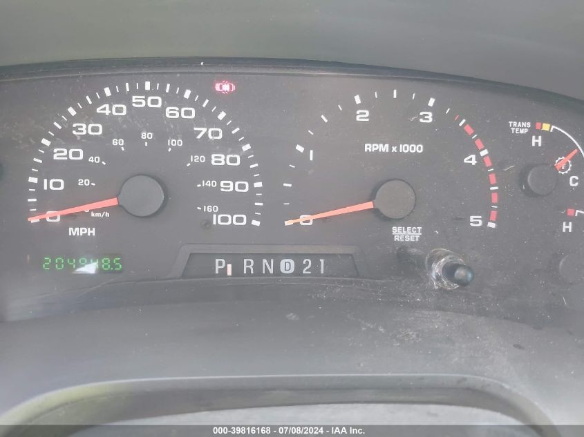 2002 Ford Excursion Xlt VIN: 1FMSU41F72EB07913 Lot: 39816168