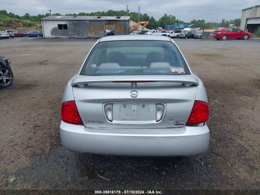 2006 Nissan Sentra 1.8S VIN: 3N1CB51D16L453225 Lot: 39816179