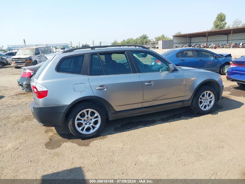 2004 BMW X3 2.5I VIN: WBXPA73464WB22387 Lot: 39816188