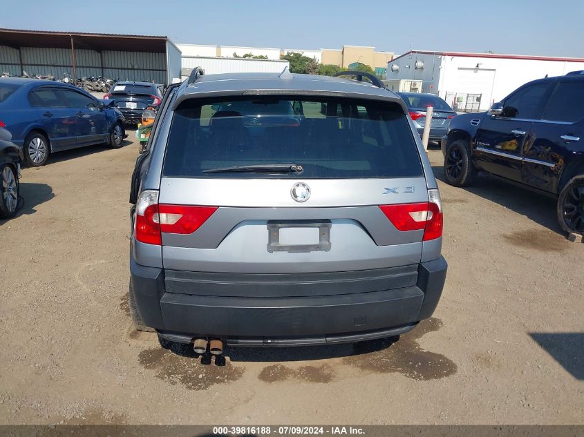 2004 BMW X3 2.5I VIN: WBXPA73464WB22387 Lot: 39816188