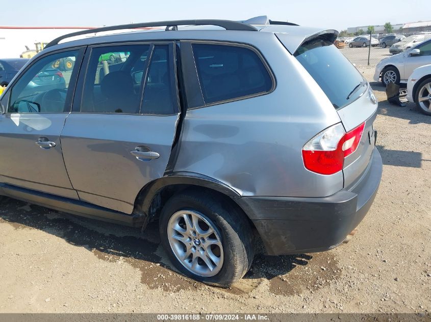 2004 BMW X3 2.5I VIN: WBXPA73464WB22387 Lot: 39816188