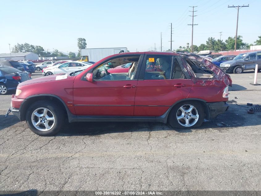 2003 BMW X5 3.0I VIN: 5UXFA53533LV76887 Lot: 39816202