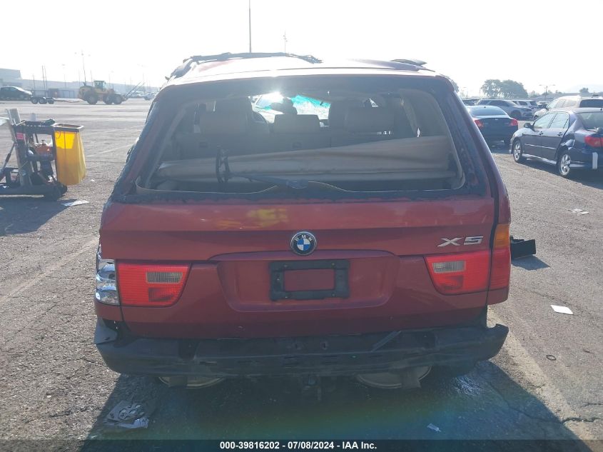 2003 BMW X5 3.0I VIN: 5UXFA53533LV76887 Lot: 39816202