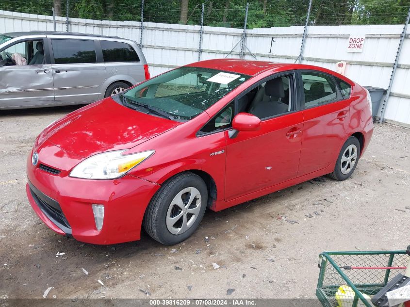 JTDKN3DU0D1703848 2013 Toyota Prius Two