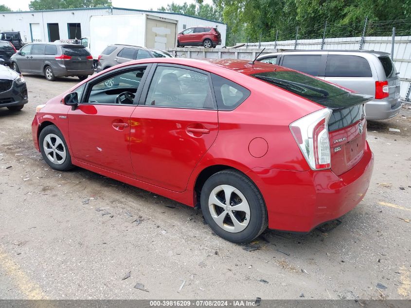 2013 Toyota Prius Two VIN: JTDKN3DU0D1703848 Lot: 39816209