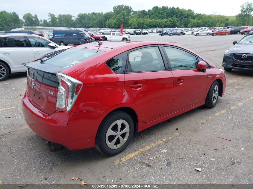 2013 Toyota Prius Two VIN: JTDKN3DU0D1703848 Lot: 39816209