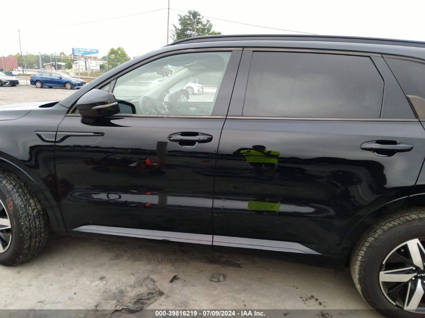 2022 Kia Sorento Ex VIN: 5XYRH4LFXNG116895 Lot: 39816219