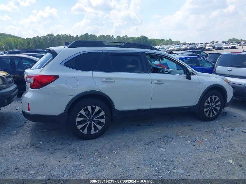 2017 Subaru Outback 2.5I Limited VIN: 4S4BSANC5H3311635 Lot: 39816231