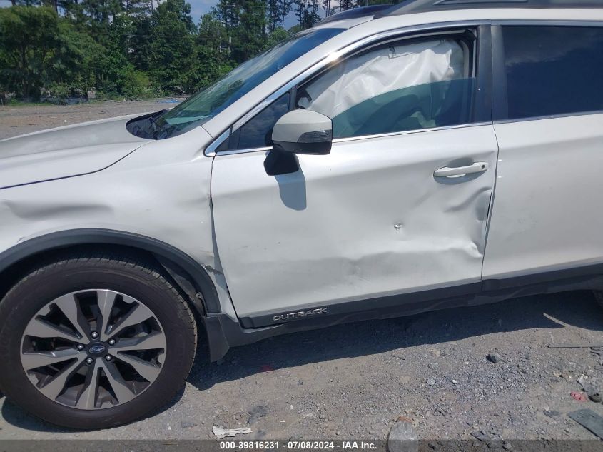 2017 Subaru Outback 2.5I Limited VIN: 4S4BSANC5H3311635 Lot: 39816231