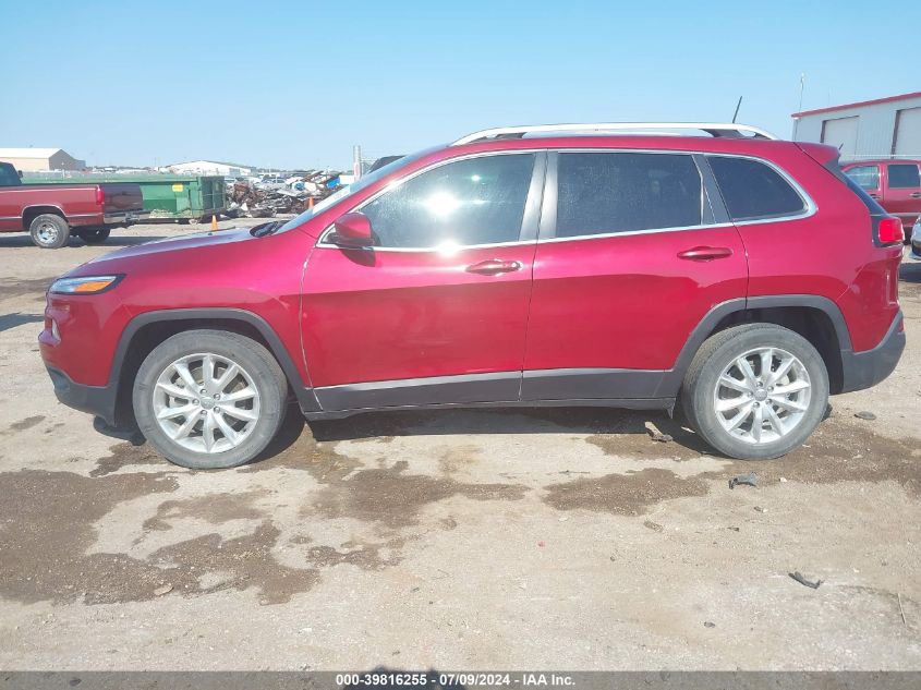 2016 Jeep Cherokee Limited VIN: 1C4PJLDB9GW184208 Lot: 39816255