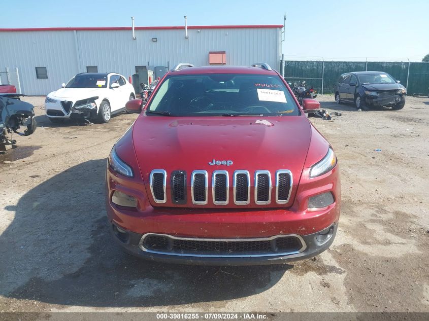 2016 Jeep Cherokee Limited VIN: 1C4PJLDB9GW184208 Lot: 39816255