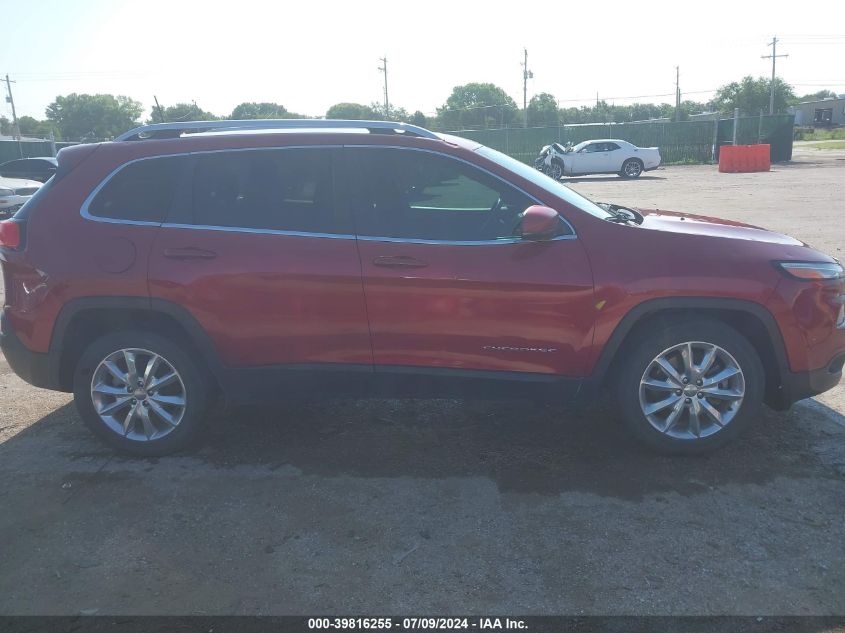 2016 Jeep Cherokee Limited VIN: 1C4PJLDB9GW184208 Lot: 39816255