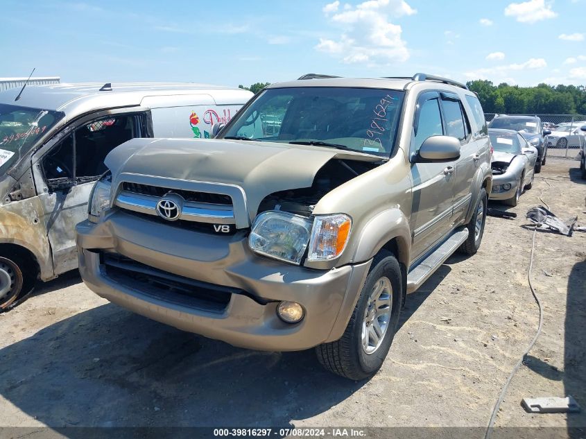 2006 Toyota Sequoia Limited VIN: 5TDZT38A46S275907 Lot: 39816297