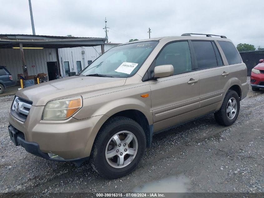 2007 Honda Pilot Ex-L VIN: 5FNYF28777B023138 Lot: 39816315