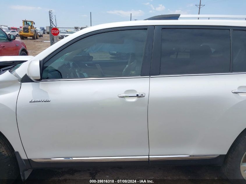 2012 Toyota Highlander Limited V6 VIN: 5TDYK3EHXCS087422 Lot: 39816318