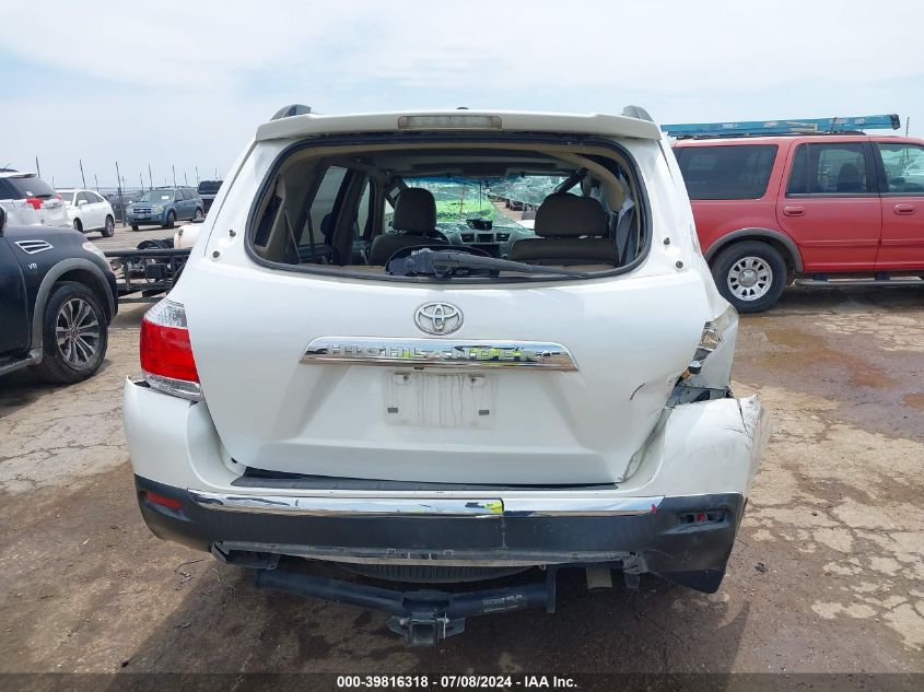 2012 Toyota Highlander Limited V6 VIN: 5TDYK3EHXCS087422 Lot: 39816318