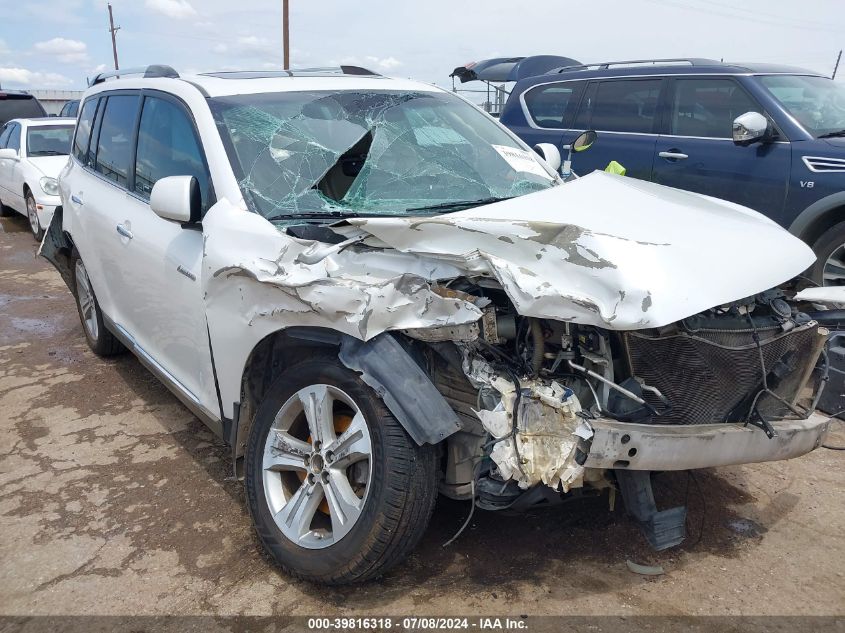 2012 Toyota Highlander Limited V6 VIN: 5TDYK3EHXCS087422 Lot: 39816318