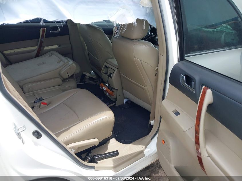 2012 Toyota Highlander Limited V6 VIN: 5TDYK3EHXCS087422 Lot: 39816318