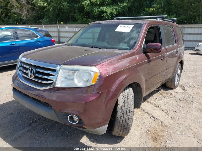 2012 Honda Pilot Ex-L VIN: 5FNYF3H50CB040572 Lot: 39816332