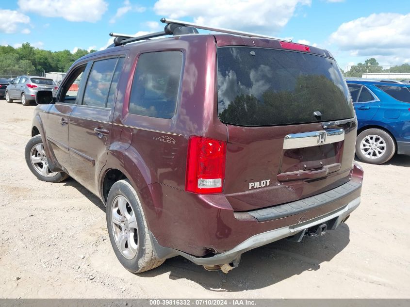 2012 Honda Pilot Ex-L VIN: 5FNYF3H50CB040572 Lot: 39816332