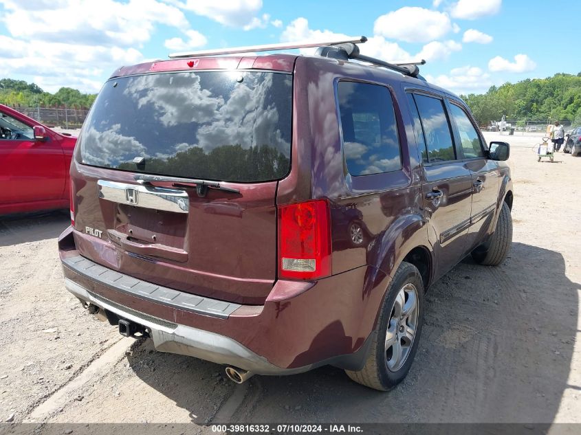 2012 Honda Pilot Ex-L VIN: 5FNYF3H50CB040572 Lot: 39816332