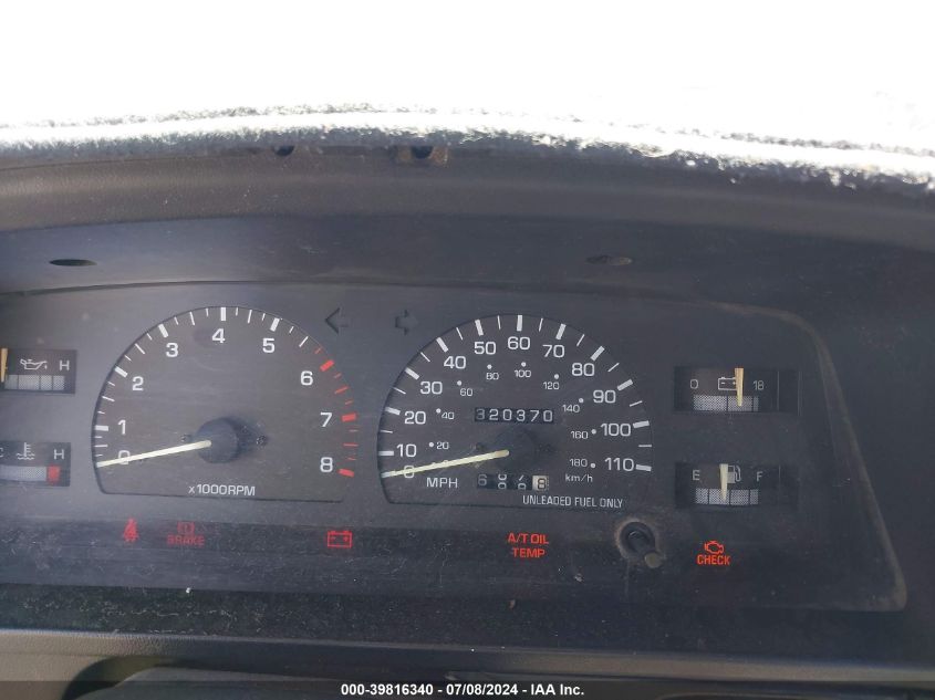 1995 Toyota Pickup 1/2 Ton Short Whlbase Stb VIN: 4TARN81A4SZ325324 Lot: 39816340