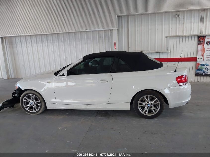 2009 BMW 128 I VIN: WBAUL73549VJ76863 Lot: 39816341