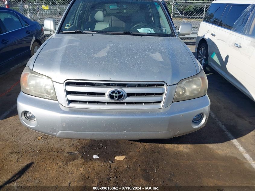 2004 Toyota Highlander V6 VIN: JTEEP21A040063699 Lot: 39816362