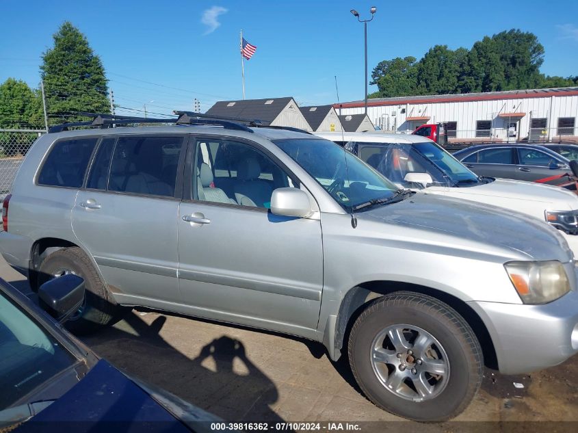 2004 Toyota Highlander V6 VIN: JTEEP21A040063699 Lot: 39816362