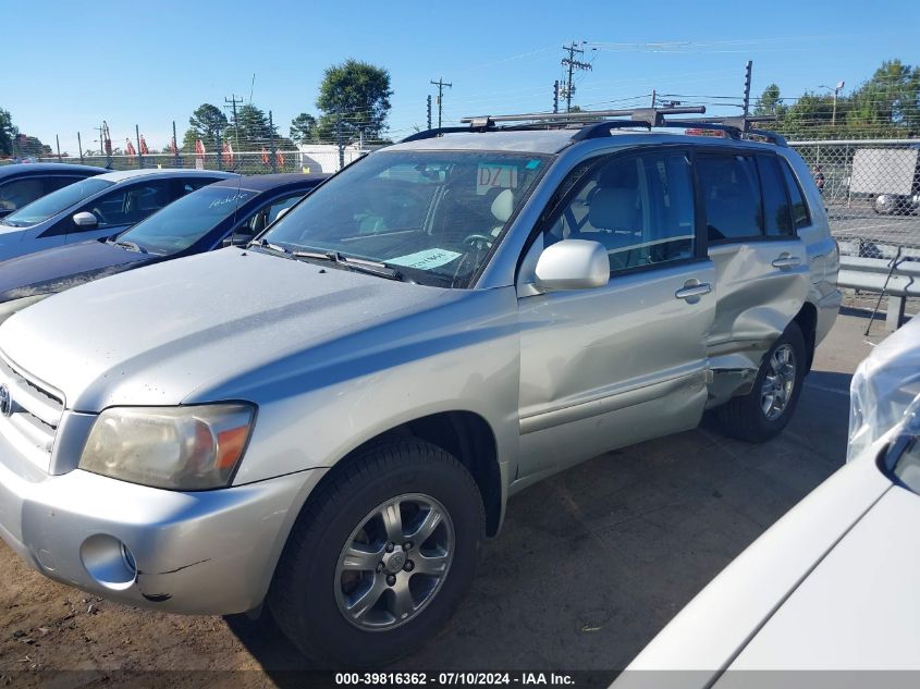 2004 Toyota Highlander V6 VIN: JTEEP21A040063699 Lot: 39816362