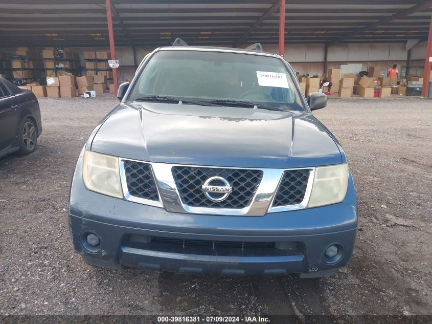 2006 Nissan Pathfinder S VIN: 5N1AR18W86C663232 Lot: 39816381