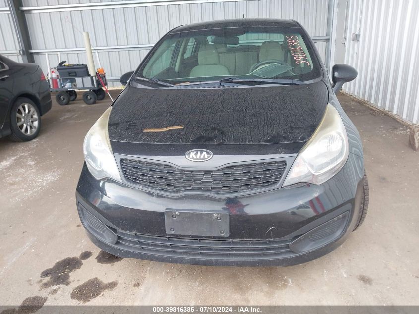 2013 Kia Rio Lx VIN: KNADM4A32D6159513 Lot: 39816385