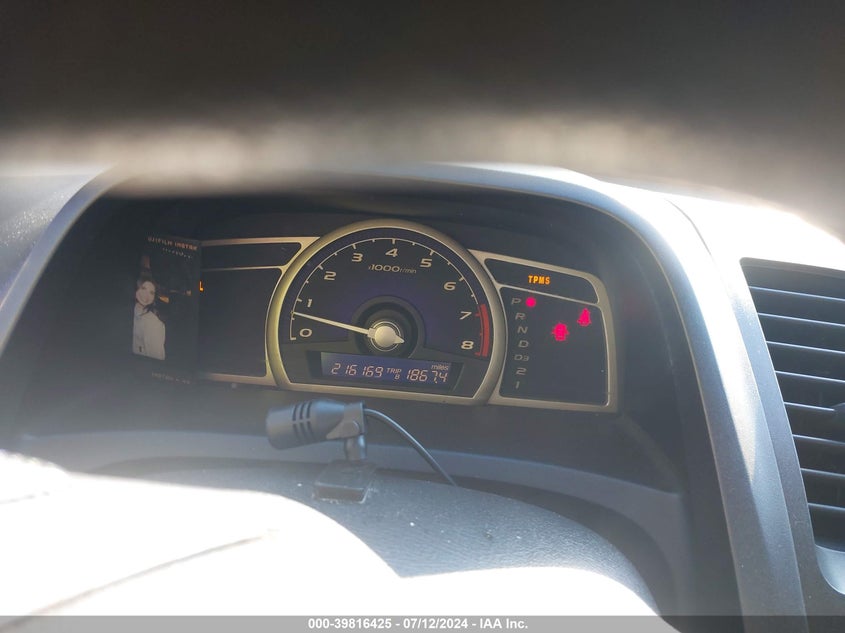 2009 Honda Civic Lx VIN: 2HGFA16589H313937 Lot: 39816425