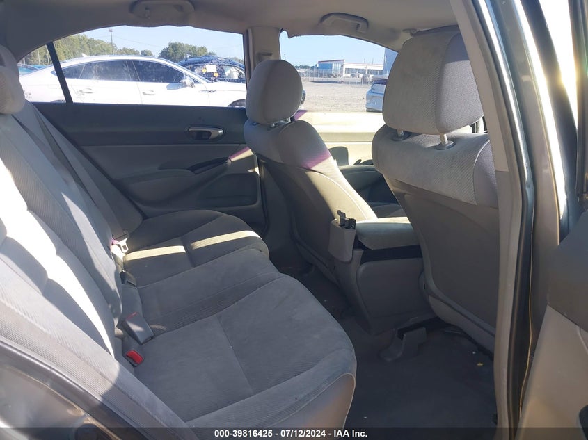 2009 Honda Civic Lx VIN: 2HGFA16589H313937 Lot: 39816425